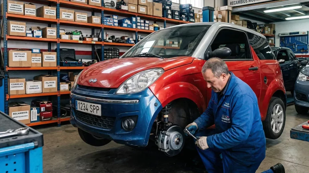 Aspectos técnicos y logísticos en la gestión de recambios de coches sin carnet